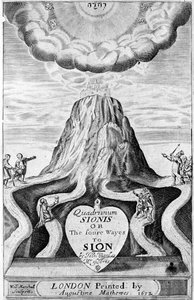 Titelblad til "Quadrivium Sionis or the foure ways to Sion", af John Monlas, 1633